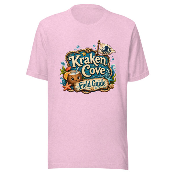 Kraken Cove Field Guide Graphic Tee mockup 23