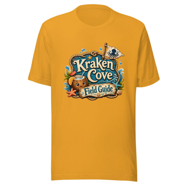 Kraken Cove Field Guide Graphic Tee mockup 3