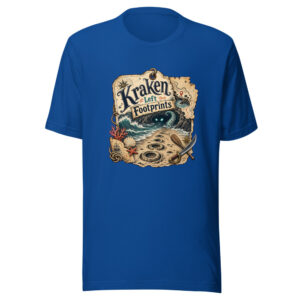 Kraken Left Footprints Graphic Tee front view