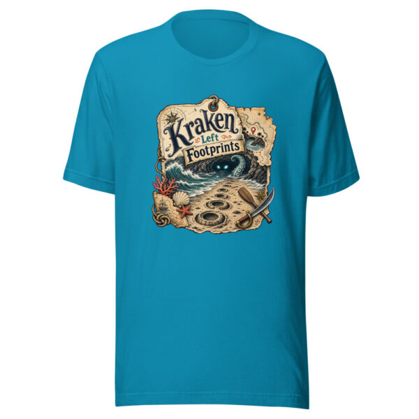 Kraken Left Footprints Graphic Tee mockup 2 Kraken Left Footprints Graphic Tee mockup 2