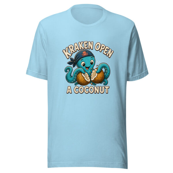 Kraken Open A Coconut Kraken-open-a-coconut Graphic Tee mockup 1 Kraken Open A Coconut Kraken-open-a-coconut Graphic Tee front view