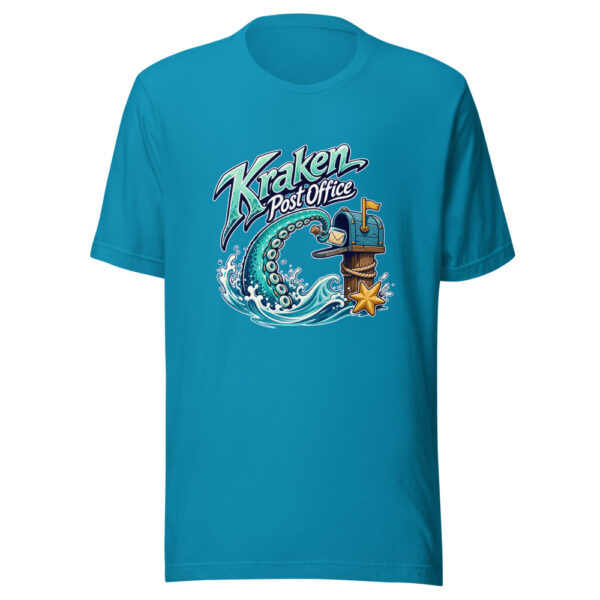 Kraken Post Office Graphic Tee mockup 2