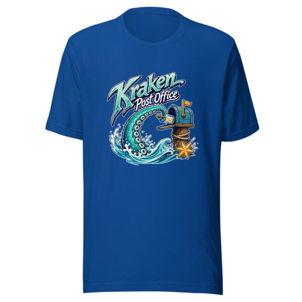 Kraken Post Office Graphic Tee mockup 3