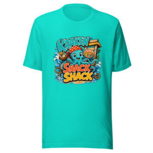 Kraken Snack Shack Graphic Tee mockup 1 Kraken Snack Shack Graphic Tee front view