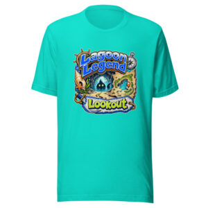 Lagoon Legend Lookout Graphic Tee mockup 1 Lagoon Legend Lookout Graphic Tee front view