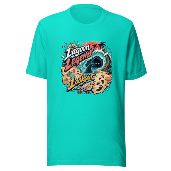 Lagoon Legend Lookout Graphic Tee mockup 3