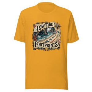 Low Tide Footprints Graphic Tee front view