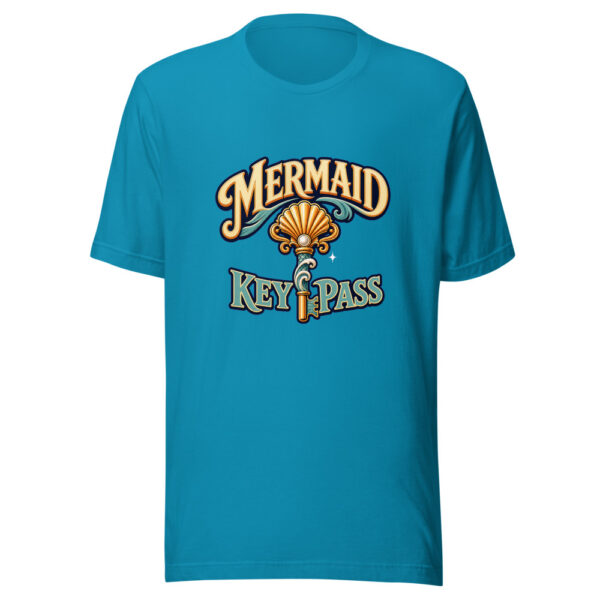 Mermaid Key Pass Graphic Tee mockup 2 Mermaid Key Pass Graphic Tee mockup 2
