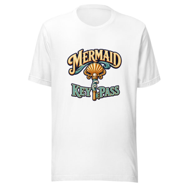 Mermaid Key Pass Graphic Tee mockup 8 Mermaid Key Pass Graphic Tee mockup 8