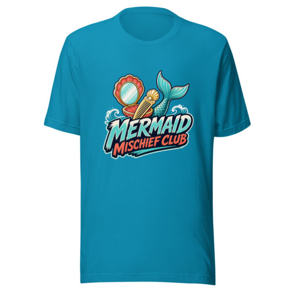 Mermaid Mischief Club Graphic Tee mockup 2