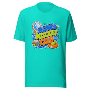 Mermaid Mischief Club Heartbeat-20260629T055648Z Graphic Tee front view