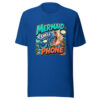 Mermaid Shell Phone Graphic Tee mockup 1 Mermaid Shell Phone Graphic Tee front view
