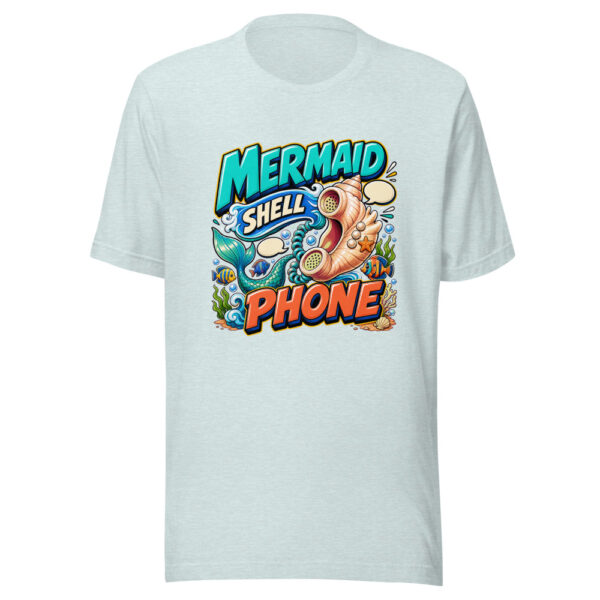 Mermaid Shell Phone Graphic Tee mockup 22 Mermaid Shell Phone Graphic Tee mockup 22