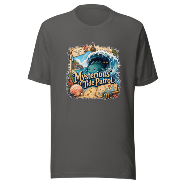 Mysterious Tide Patrol Graphic Tee mockup 10