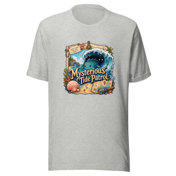 Mysterious Tide Patrol Graphic Tee mockup 11