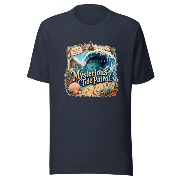 Mysterious Tide Patrol Graphic Tee mockup 13