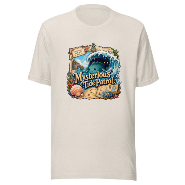 Mysterious Tide Patrol Graphic Tee mockup 14