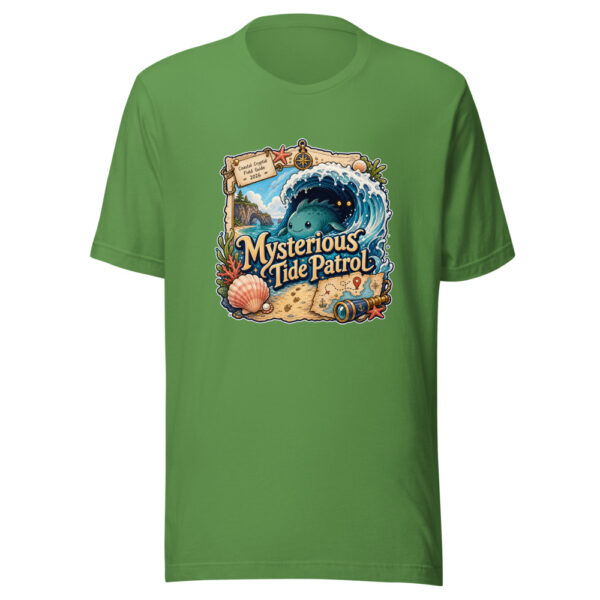 Mysterious Tide Patrol Graphic Tee mockup 16