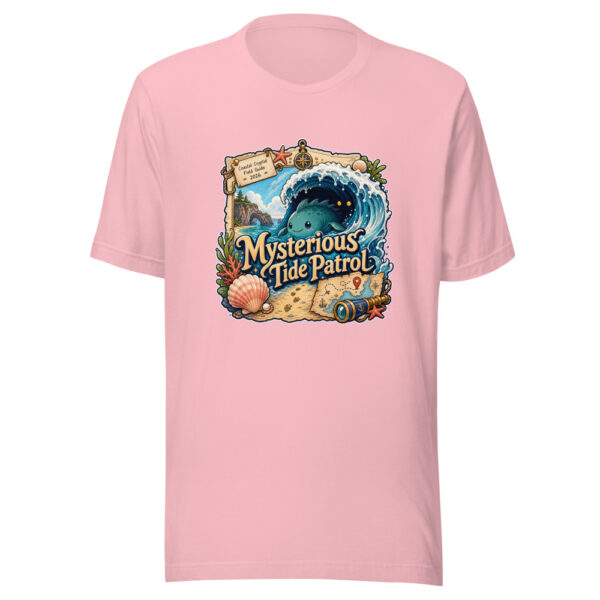 Mysterious Tide Patrol Graphic Tee mockup 18