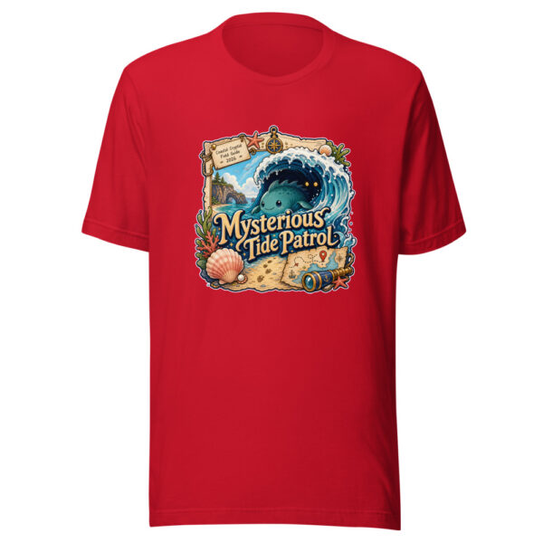 Mysterious Tide Patrol Graphic Tee mockup 19