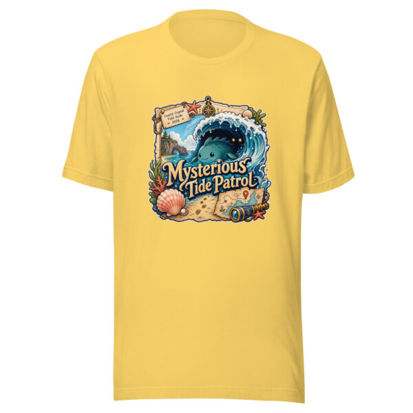 Mysterious Tide Patrol Graphic Tee mockup 20
