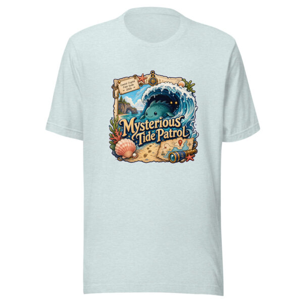Mysterious Tide Patrol Graphic Tee mockup 22