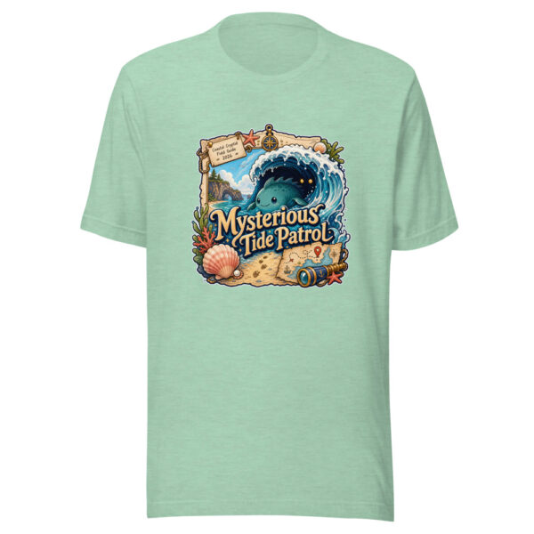 Mysterious Tide Patrol Graphic Tee mockup 24