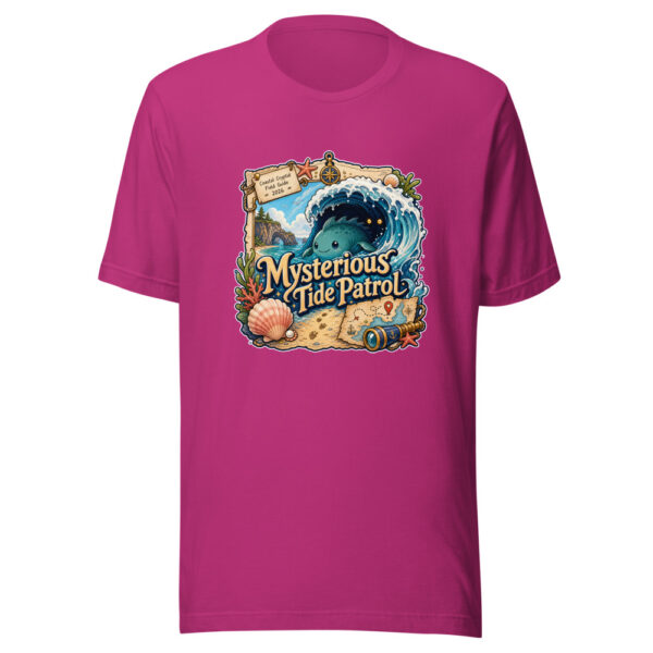 Mysterious Tide Patrol Graphic Tee mockup 5