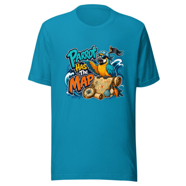 Parrot Has The Map Graphic Tee mockup 2