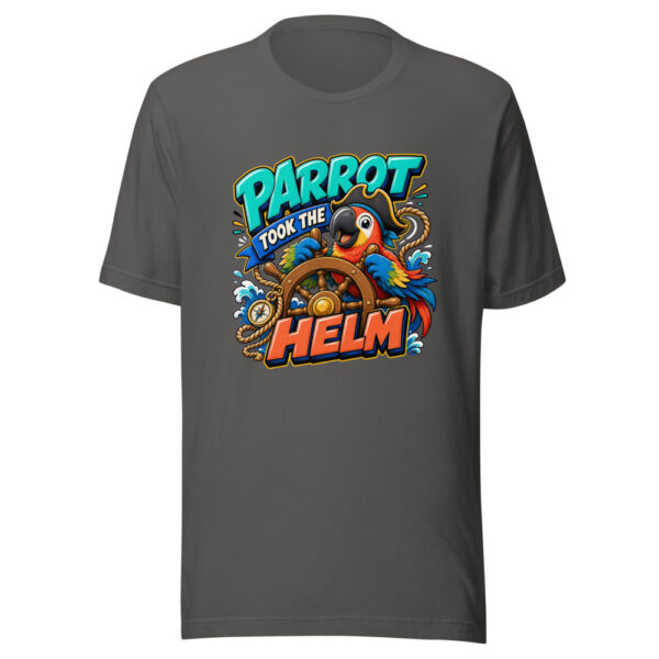Parrot Took The Helm Graphic Tee mockup 10 Parrot Took The Helm Graphic Tee mockup 10