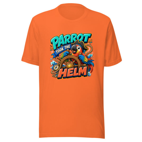 Parrot Took The Helm Graphic Tee mockup 17 Parrot Took The Helm Graphic Tee mockup 17
