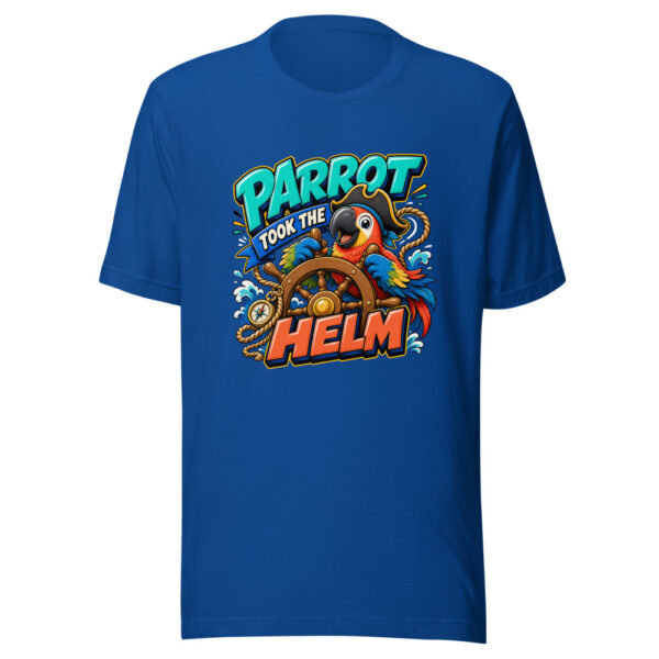 Parrot Took The Helm Graphic Tee mockup 3 Parrot Took The Helm Graphic Tee mockup 3