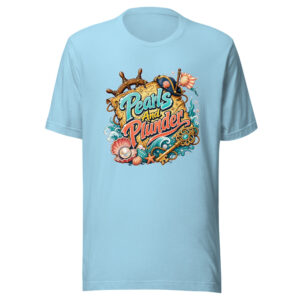 Pearls And Plunder Graphic Tee mockup 1 Pearls And Plunder Graphic Tee front view