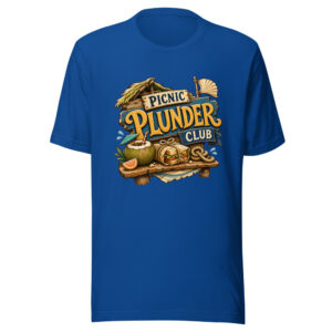 Picnic Plunder Club Graphic Tee mockup 1 Picnic Plunder Club Graphic Tee front view