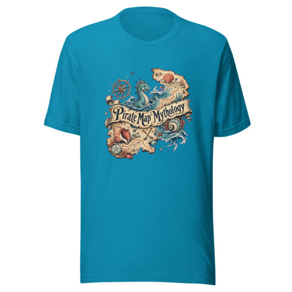 Pirate Map Mythology Graphic Tee mockup 2