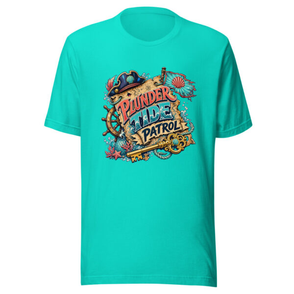 Plunder Tide Patrol Graphic Tee mockup 1 Plunder Tide Patrol Graphic Tee front view