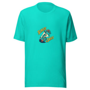 Scales & Sails Scales-and-sails Graphic Tee mockup 1 Scales & Sails Scales-and-sails Graphic Tee front view