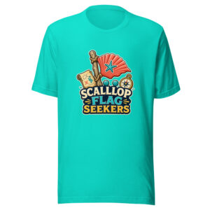 Scallop Flag Seekers Heartbeat-20260630T004144Z Graphic Tee mockup 1 Scallop Flag Seekers Heartbeat-20260630T004144Z Graphic Tee front view