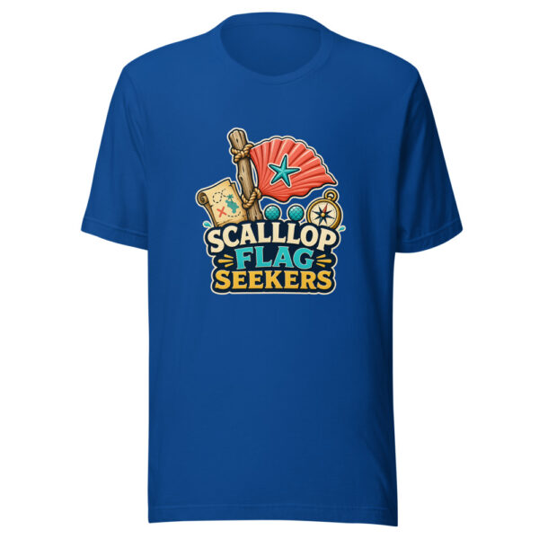 Scallop Flag Seekers Heartbeat-20260630T004144Z Graphic Tee mockup 3