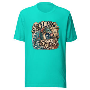 Sea Dragon Snack Shack Graphic Tee mockup 1 Sea Dragon Snack Shack Graphic Tee front view