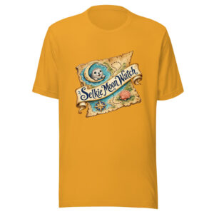Selkie Moon Watch Graphic Tee mockup 1 Selkie Moon Watch Graphic Tee front view