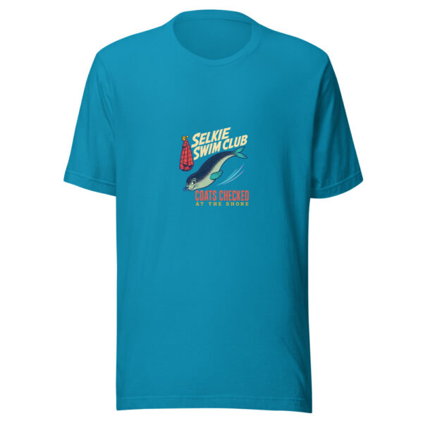 Selkie Swim Club — Coats Checked At The Shore Selkie-swim-club Graphic Tee front view