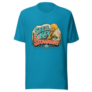 Shell Key Stowaway Heartbeat-20260630T071411Z Graphic Tee mockup 1 Shell Key Stowaway Heartbeat-20260630T071411Z Graphic Tee front view