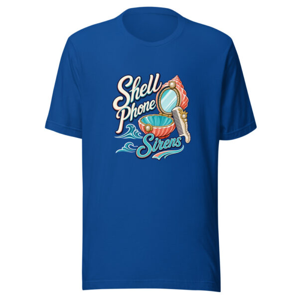 Shell Phone Sirens Graphic Tee mockup 3