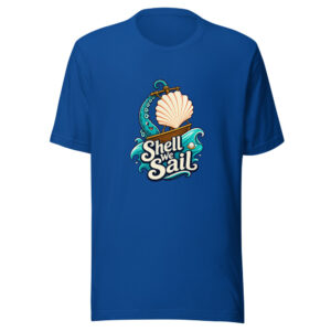 Shell We Sail Graphic Tee mockup 1 Shell We Sail Graphic Tee front view