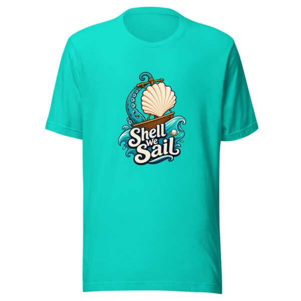 Shell We Sail Graphic Tee mockup 3 Shell We Sail Graphic Tee mockup 3