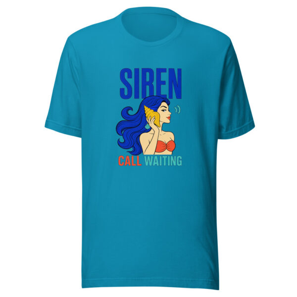 Siren Call Waiting Siren-call-waiting Graphic Tee mockup 1 Siren Call Waiting Siren-call-waiting Graphic Tee front view