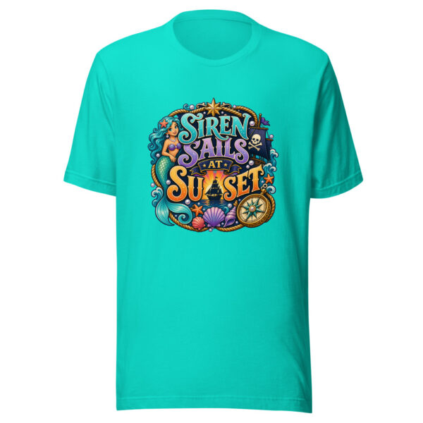 SIREN SAILS AT SUNSET Heartbeat-20260622-codex-fallback Graphic Tee mockup 2