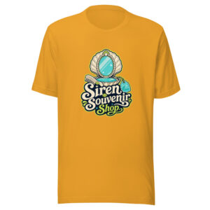 Siren Souvenir Shop Graphic Tee mockup 1 Siren Souvenir Shop Graphic Tee front view