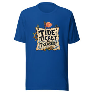 Tide Ticket To Treasure Graphic Tee mockup 1 Tide Ticket To Treasure Graphic Tee front view